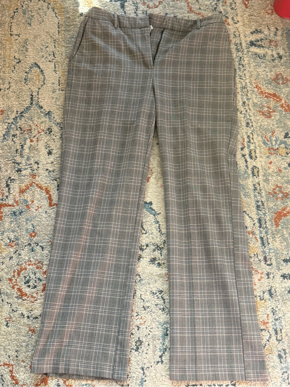Maison d’Amélie grey plaid wide-leg trousers